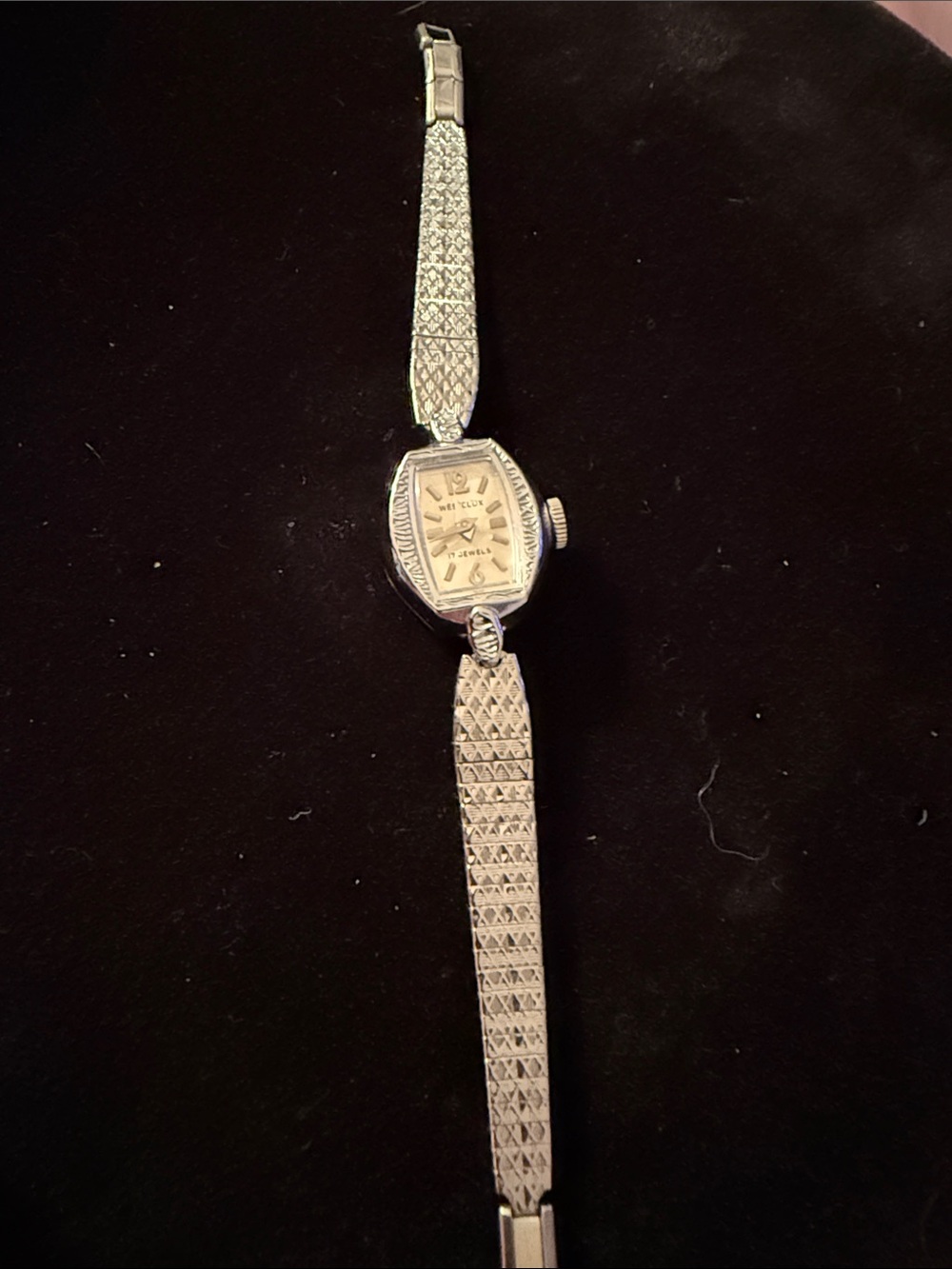 Vintage Westclox Women’s 17 Jewels Stainless Steel Watch 6.5” 1950-65
